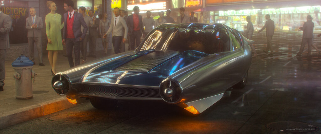 Dive into the early design process for the Fantasticar from "Fantastic Four: First Steps."