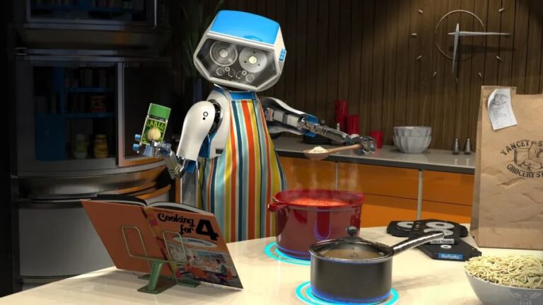 This incredible piece by concept artist Adam Ross ( showcases H.E.R.B.I.E., the team's iconic robotic assistant, taking on some domestic duties.