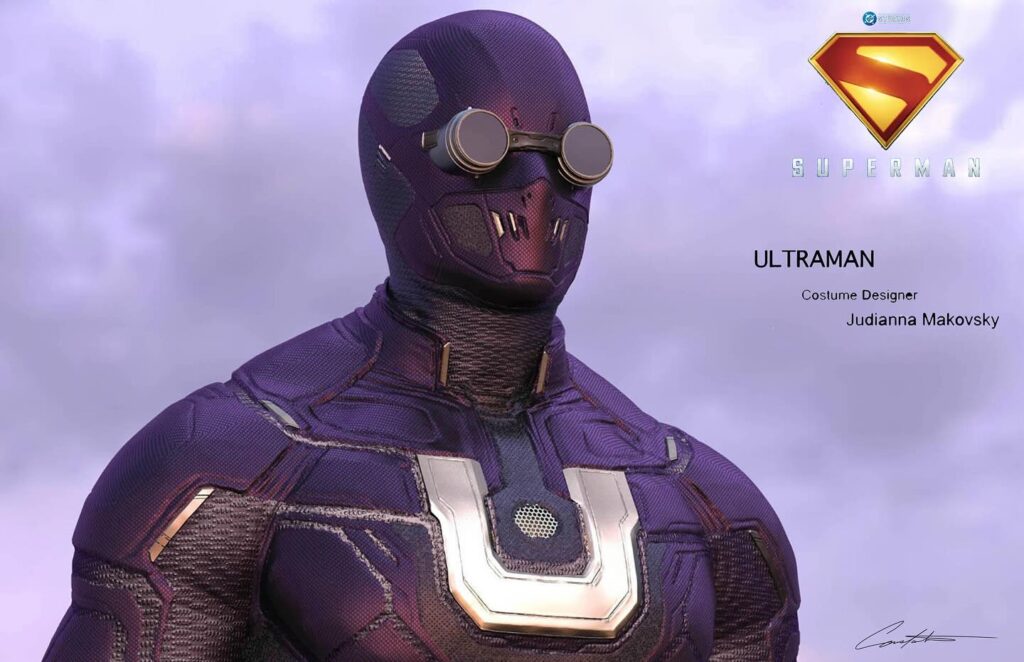 This is the incredible concept art for Ultraman, Superman's evil counterpart from Earth-3, envisioned for the Superman (2025) film.