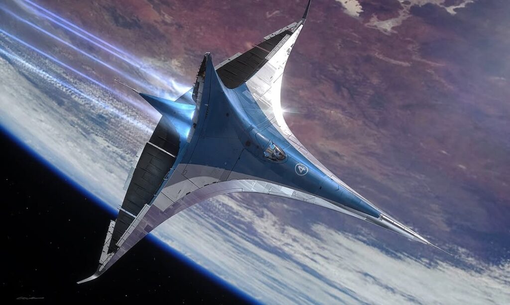 Evolutions of the "Athena" Spaceship.