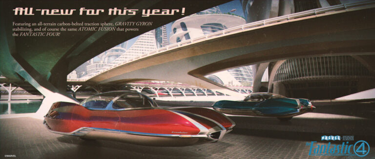 Retro-Future car concept art.