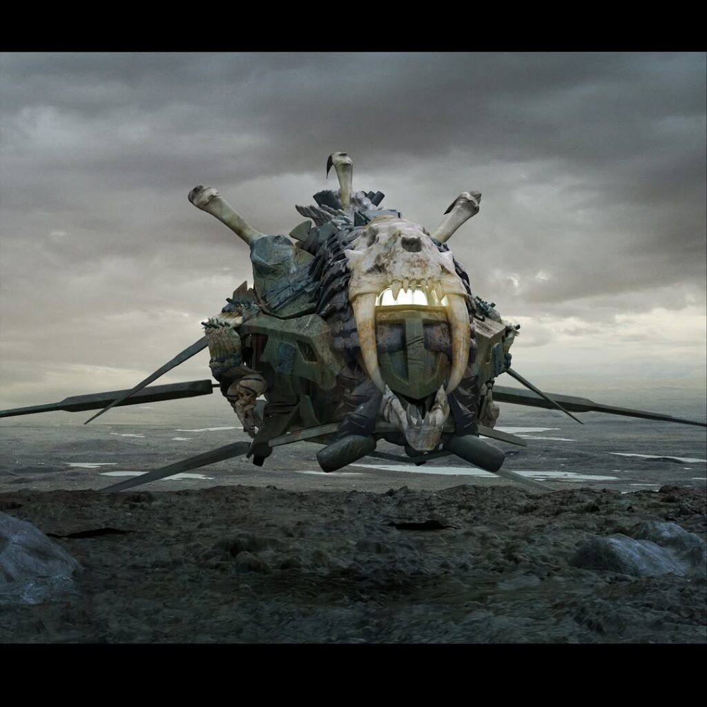 Njohrr’s (Dek’s father) hover bike concept design from Predator: Badlands movie.