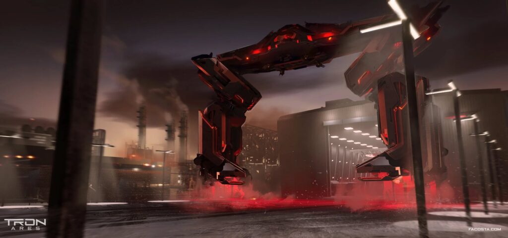 The Printing Room from Tron: Ares movie.