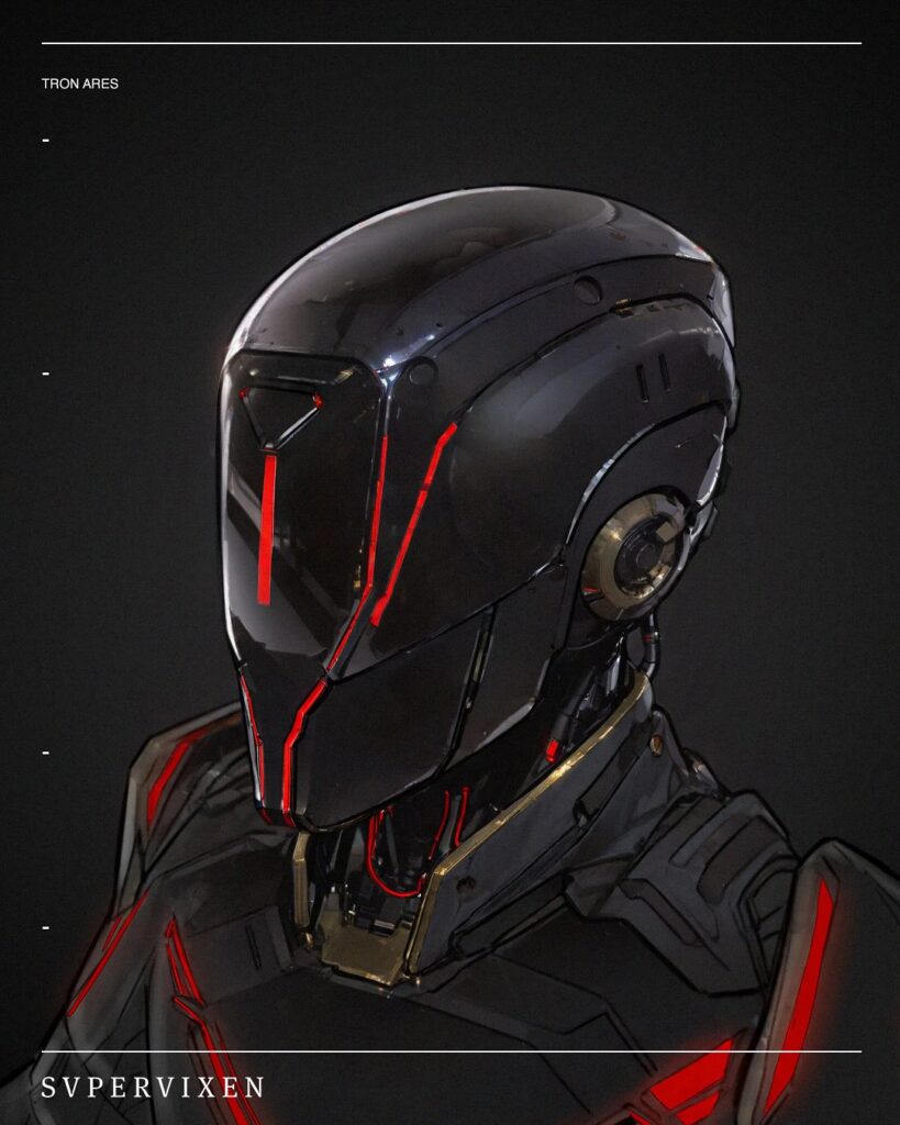 Dillinger Soldiers – Helmet Concept Design from Tron: Ares movie.