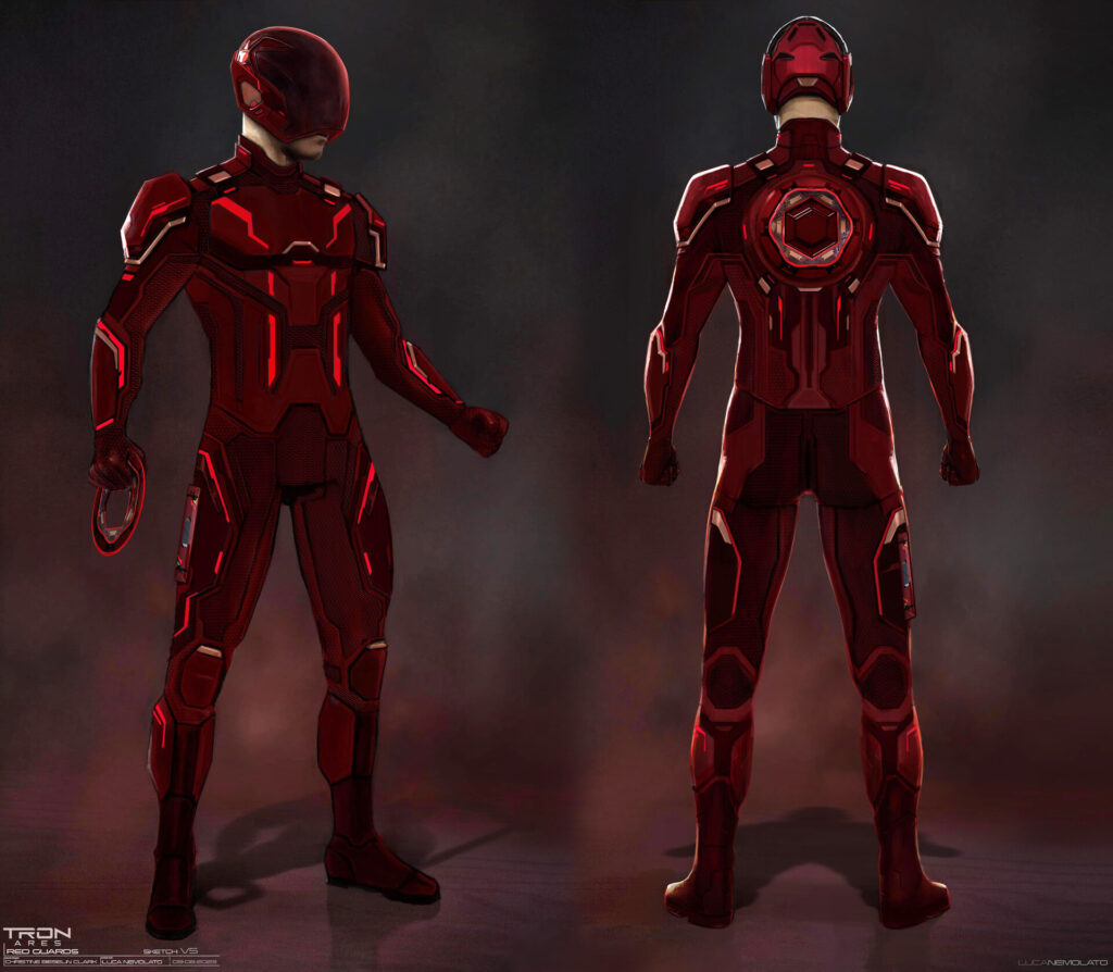 The Red Grid Rises: Final Concept Art for Tron: Ares.