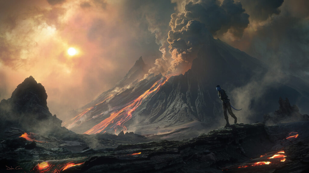 Volcanic Wasteland  concept art