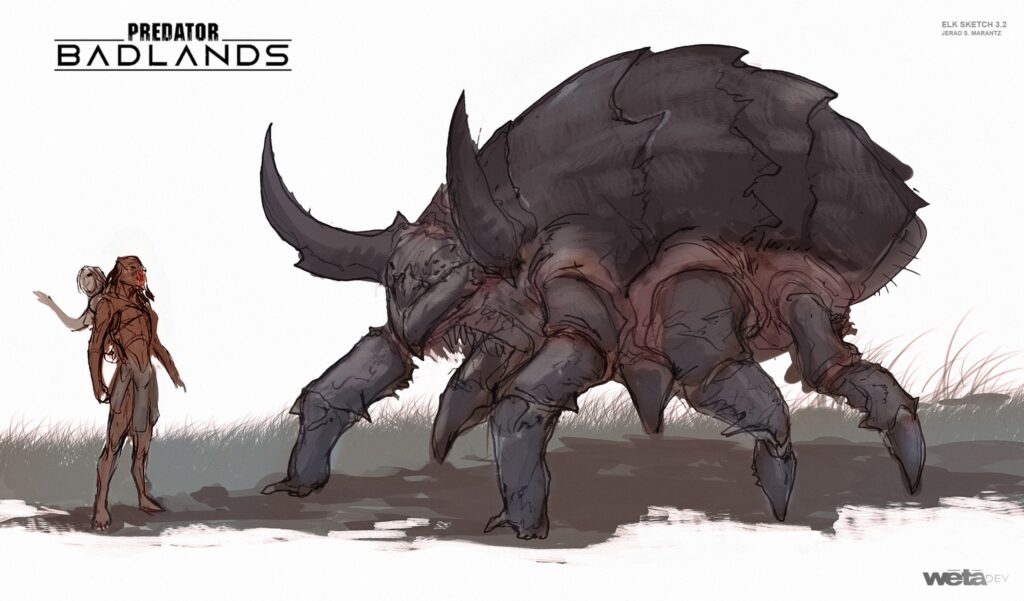 Eearly Bone Bison sketches consept design.