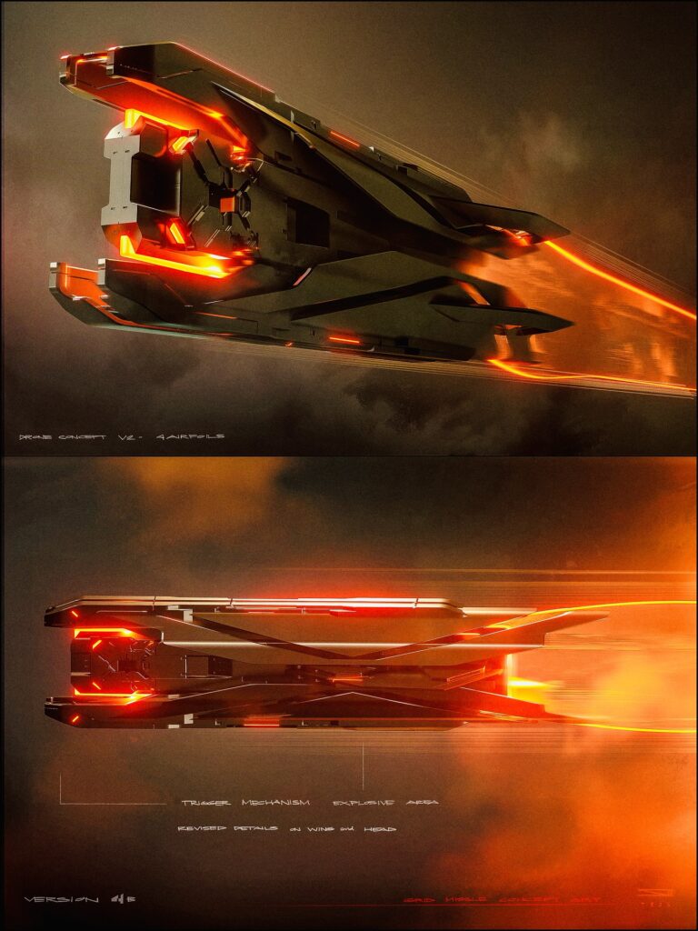 High speed Light drone concept design.