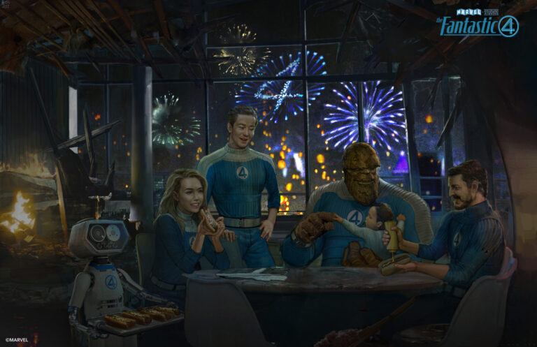 Check out these incredible "Ending Idea" concept art pieces for  Fantastic Four: First Steps!