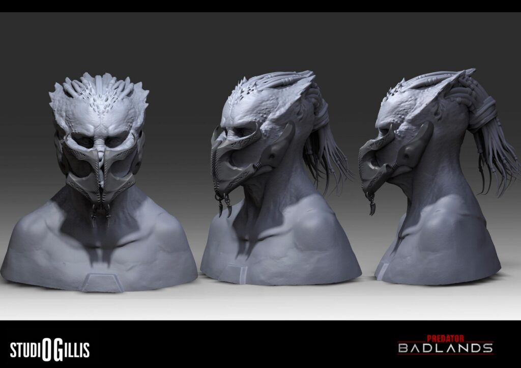 Yautja bio-mask concept design.