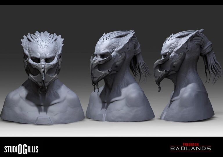 Yautja bio-mask concept design.