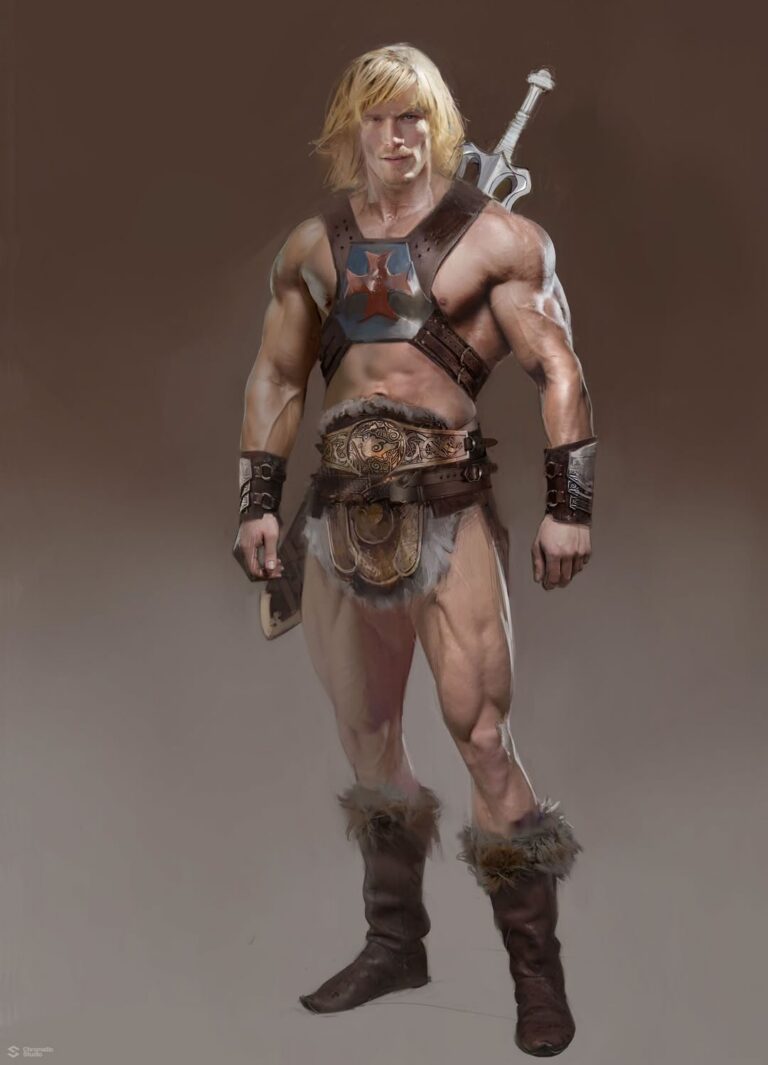He-Man character design.