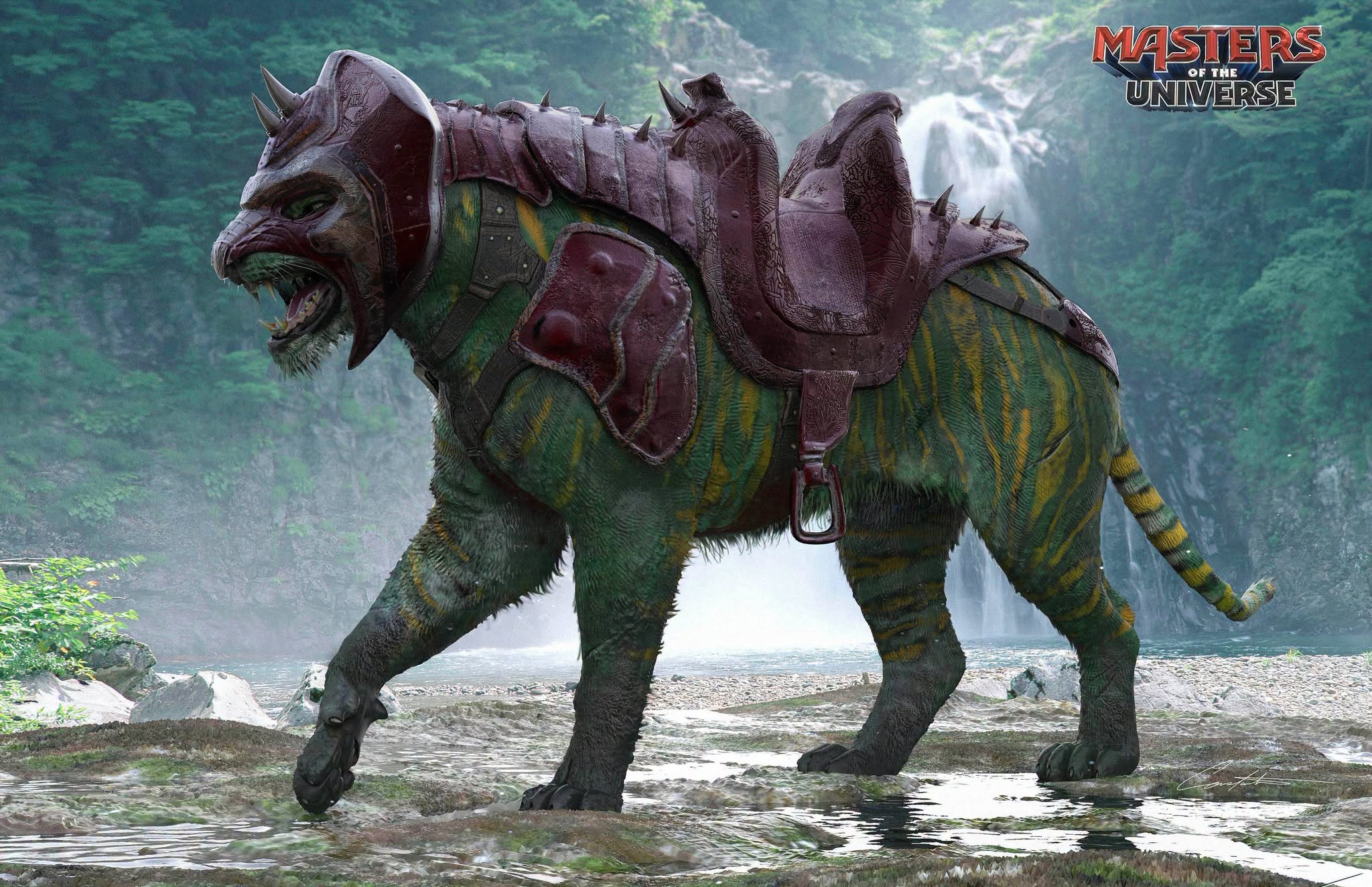 Battle Cat and Cringer concept design.